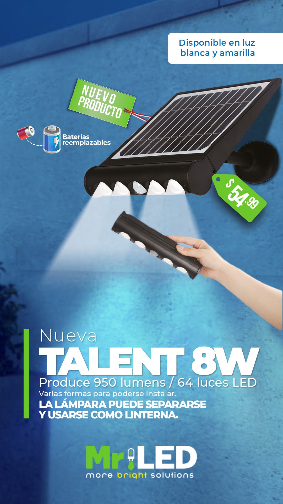Talent Serie 1 – 8w Daylight (Luz Blanca)